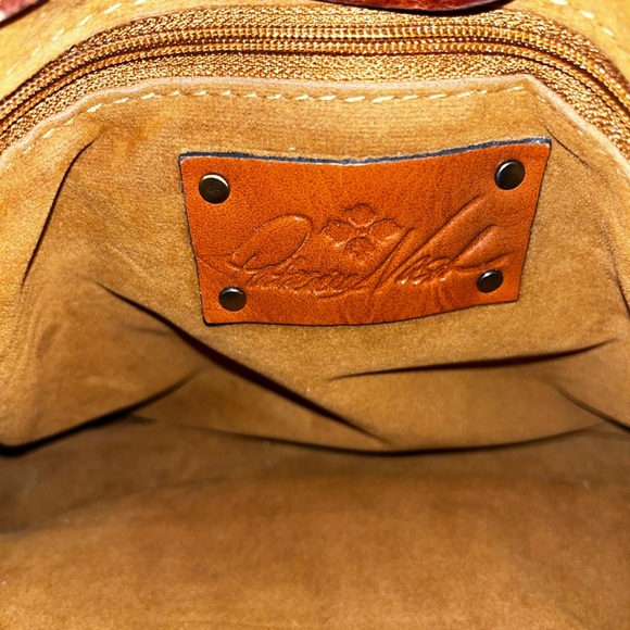 Patricia Nash Map Print Bag with Brown Accents - Picture 8 of 10